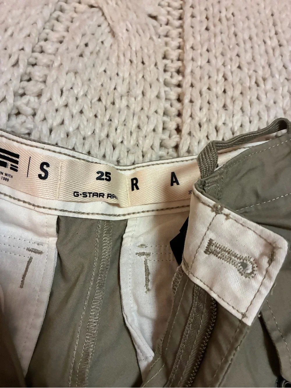 G-Star Olive Green Cropped Cargo Pants - Picture 4 of 9